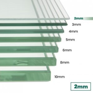 Vidrio transparente 2mm